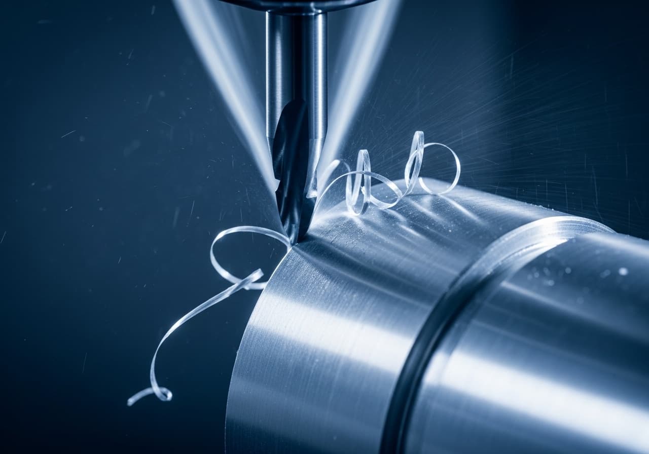 CNC precision machining of an aluminium component